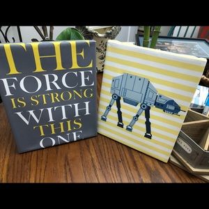 Star Wars canvas art prints: set of 4